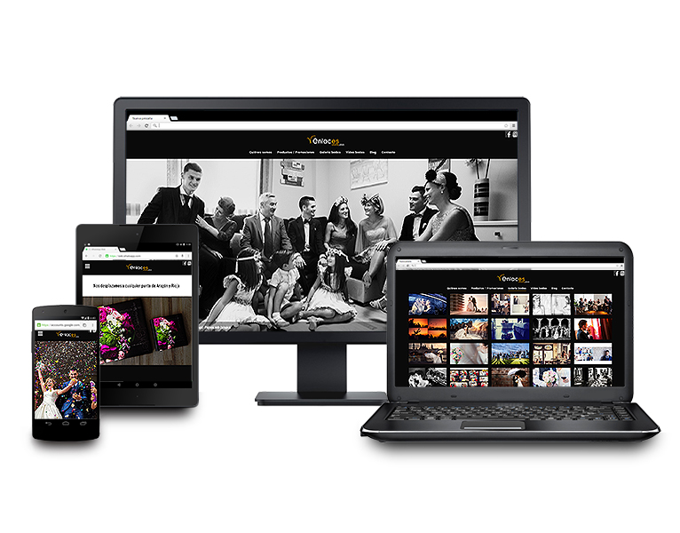 Diseño, maquetación y programación frontend y backend de web de fotografía de bodas Diseño, maquetación y programación frontend y backend de web de fotografía de bodas