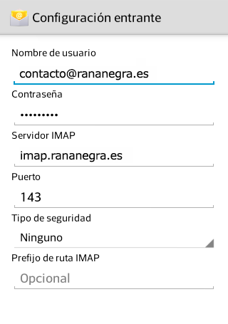 Puertos de correo en Android