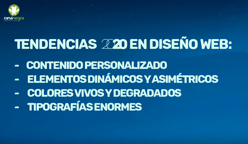 resumen tendencias diseño web 2020