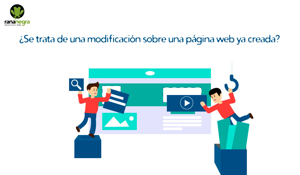 Presupuestar modificación página web