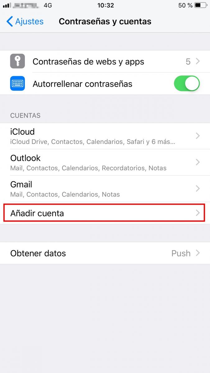 Cómo añadir correo electrónico en Iphone