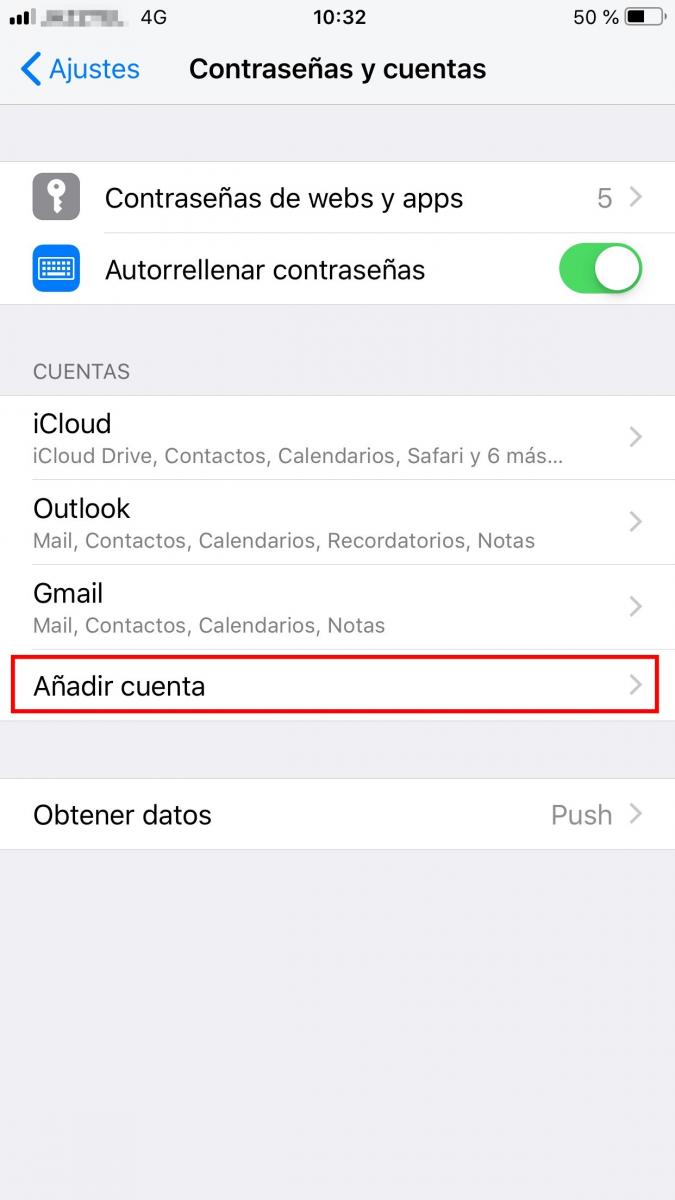 Cómo añadir correo electrónico en Iphone