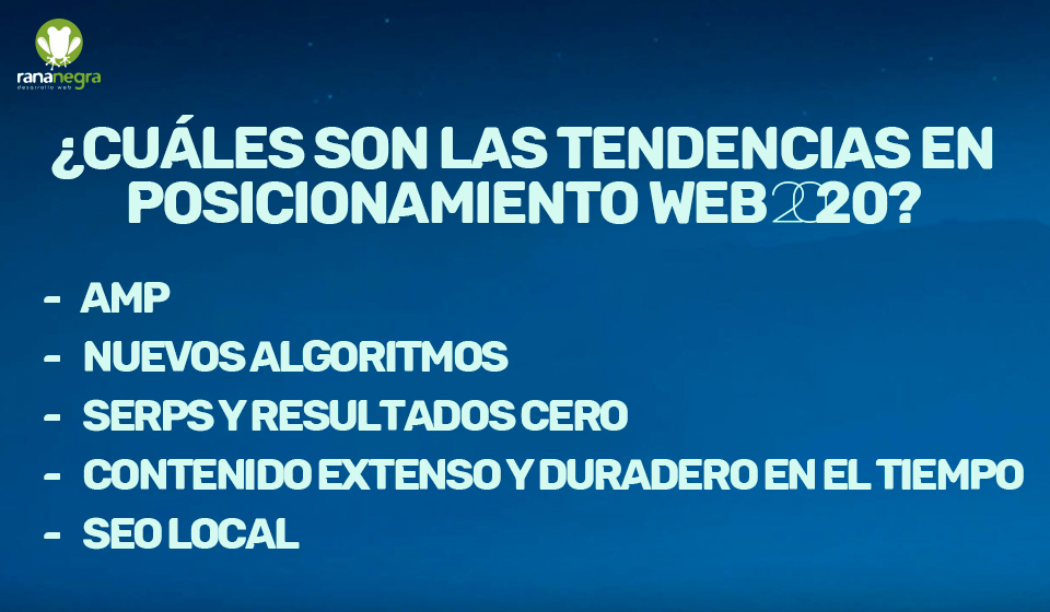 Cuáles son las tendencias en posicionamiento seo en 2020