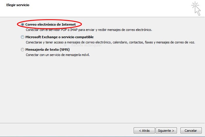 Configurar correo electrónico Outlook