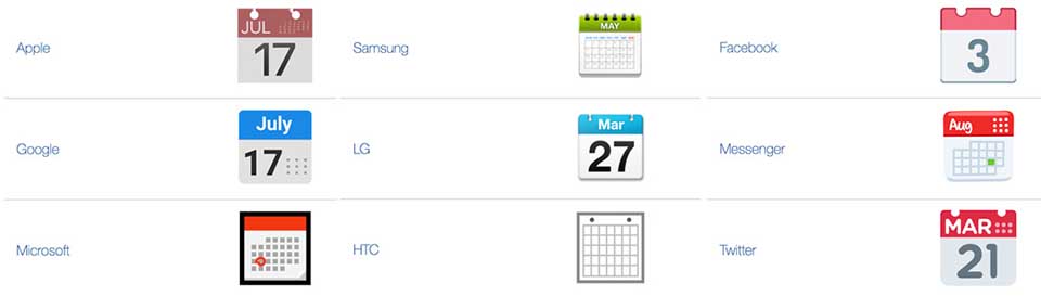 emoticonos calendario