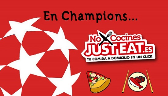 Champions League y aplicaciones online de comida a domicilio