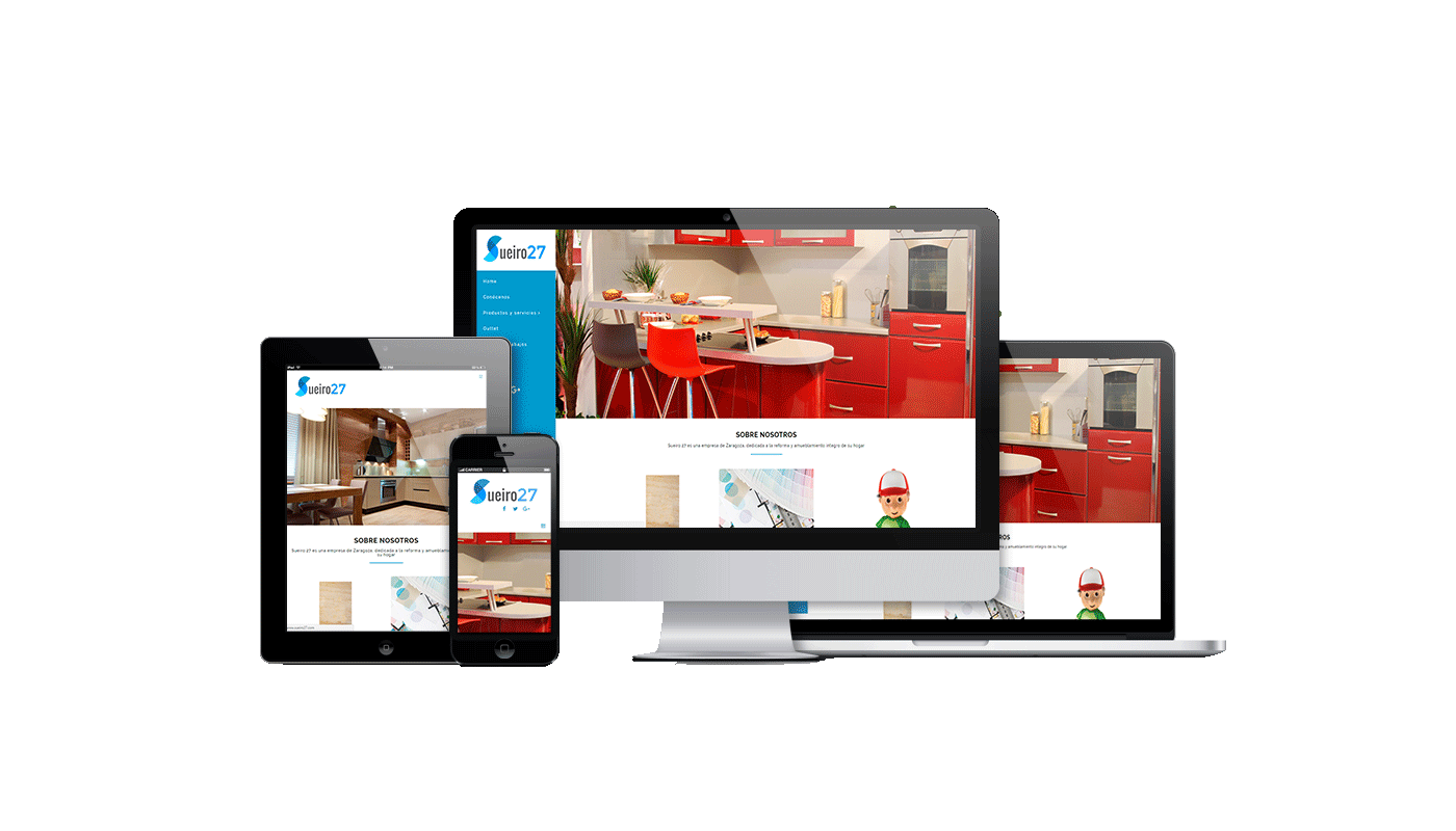 Desarrollo web integral para web de empresa de reformas y amueblamiento en Zaragoza