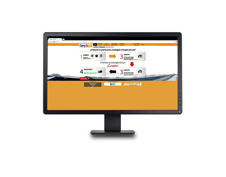 Desarrollo aplicación web Carryto.com