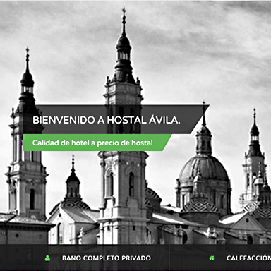 Desarrollo página web Hostal Ávila