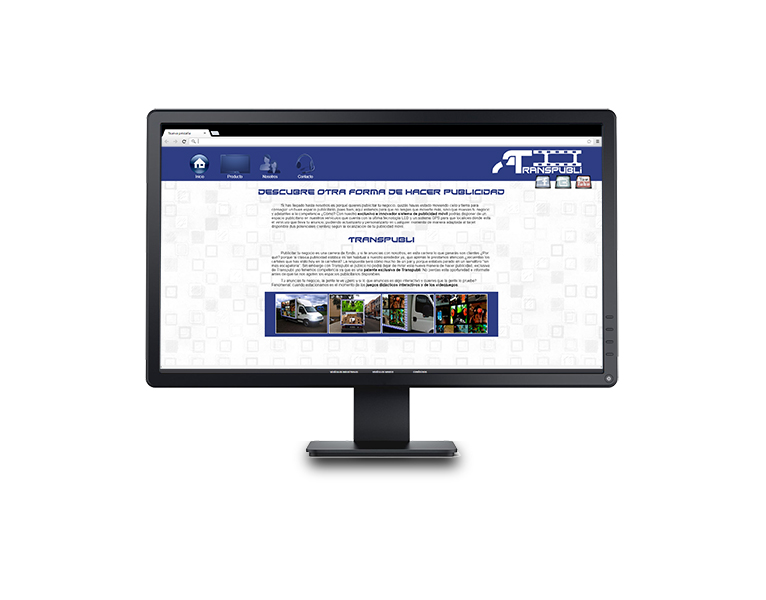 Desarrollo página Web empresa Transpubli